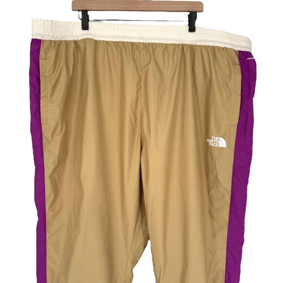 The North Face Jogger Pants Women's Plus 3X Hydrenaline Khaki Purple Windbreaker - Picture 4 of 13